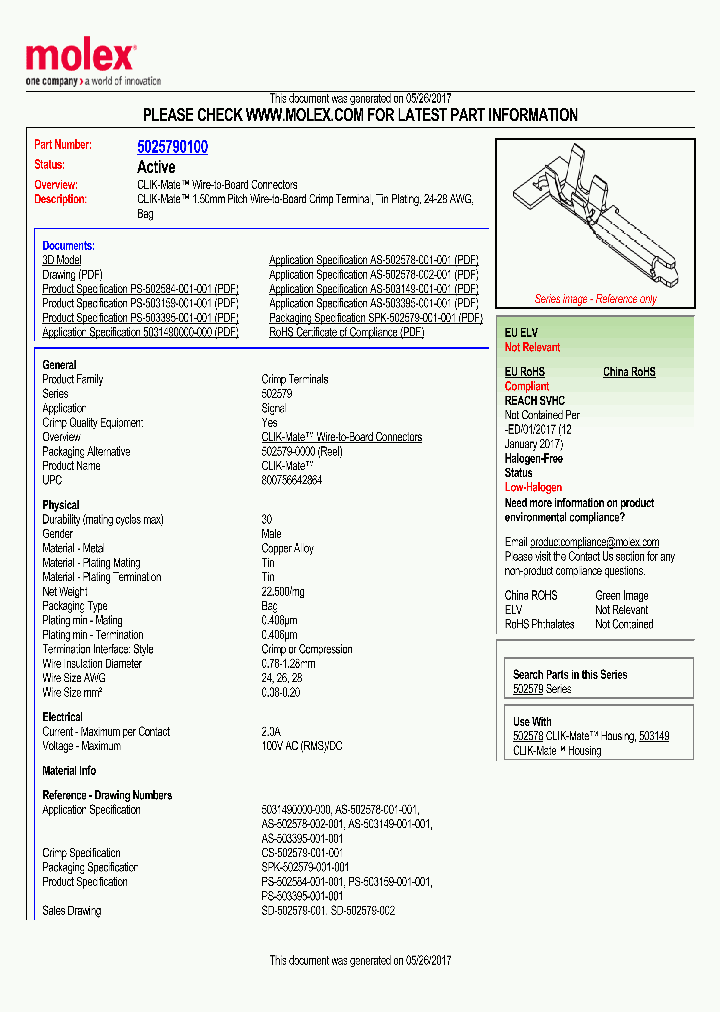 5025790100_8979578.PDF Datasheet