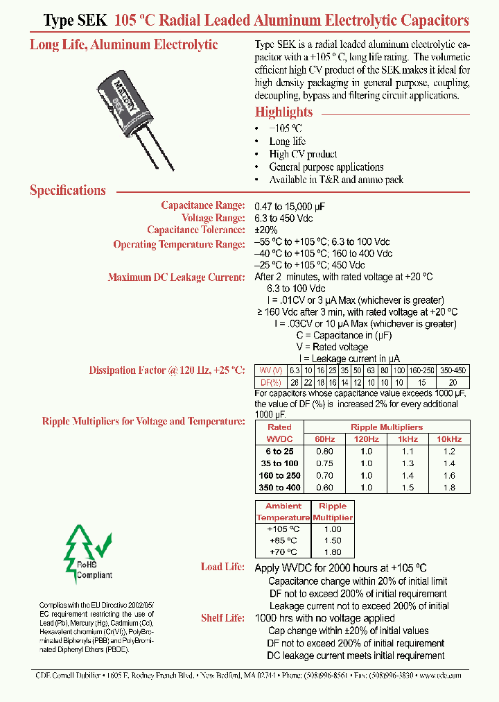 SEK100M160ST_8980184.PDF Datasheet
