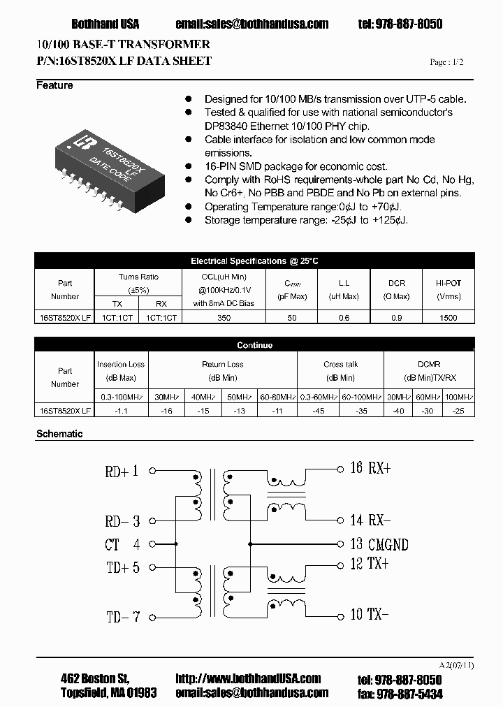 16ST8520X-LF_8980500.PDF Datasheet
