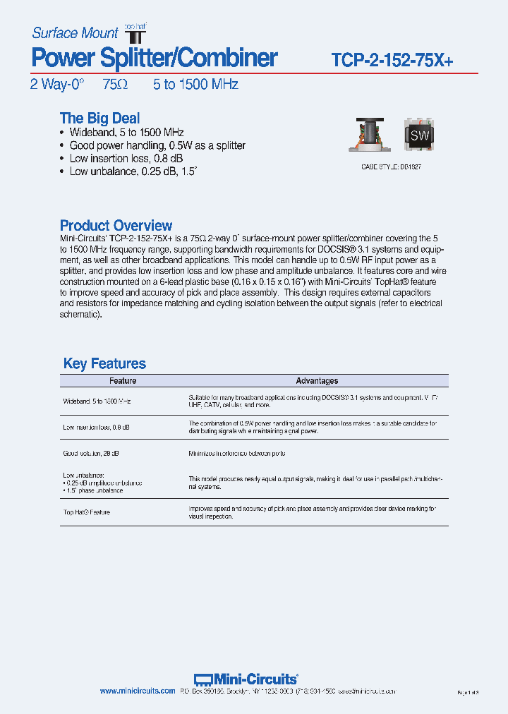 TCP-2-152-75X_8980593.PDF Datasheet