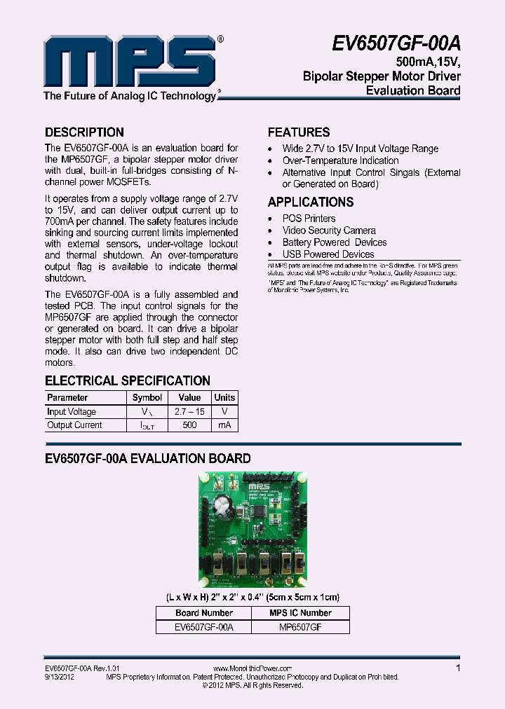 MP6507GF_8981003.PDF Datasheet