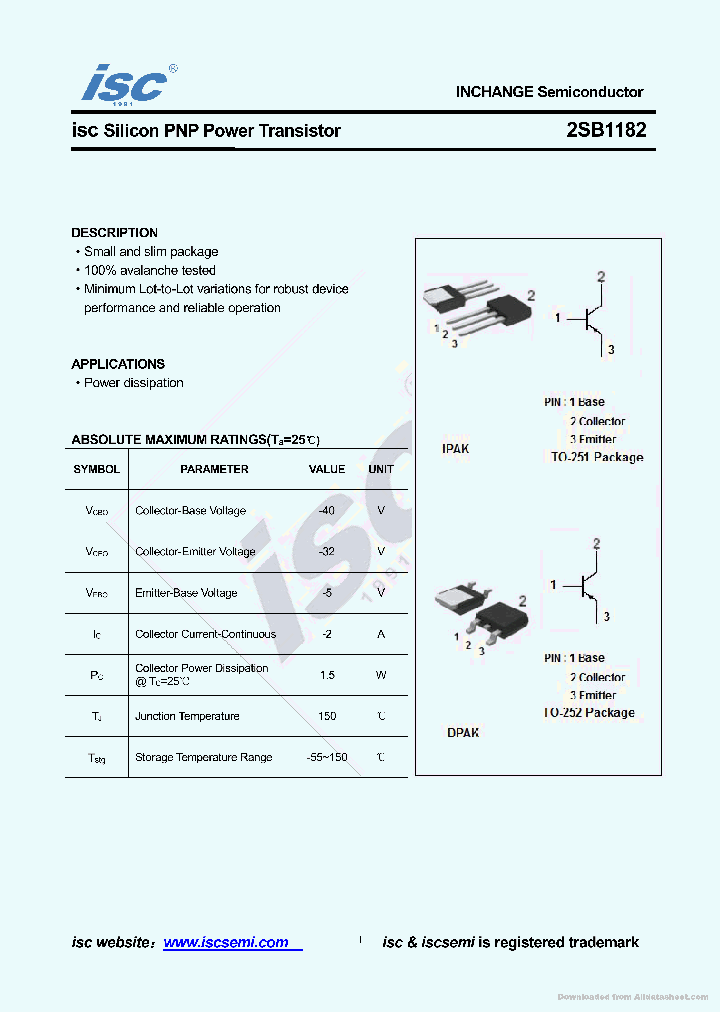 2SB1182_8981152.PDF Datasheet