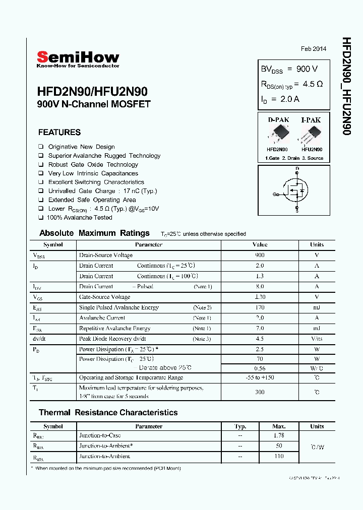 HFU2N90_8981226.PDF Datasheet
