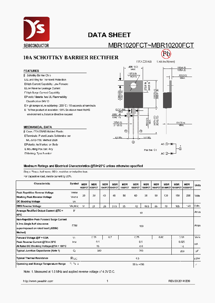 MBR10150FCT_8981033.PDF Datasheet