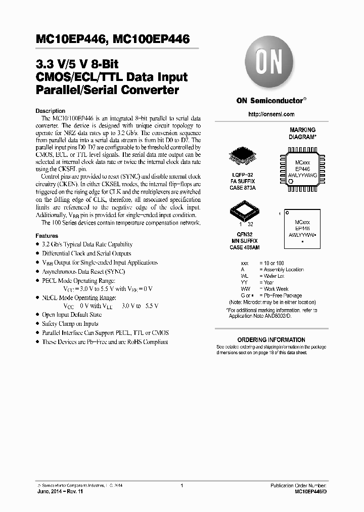 MC100EP446FAG_8981395.PDF Datasheet