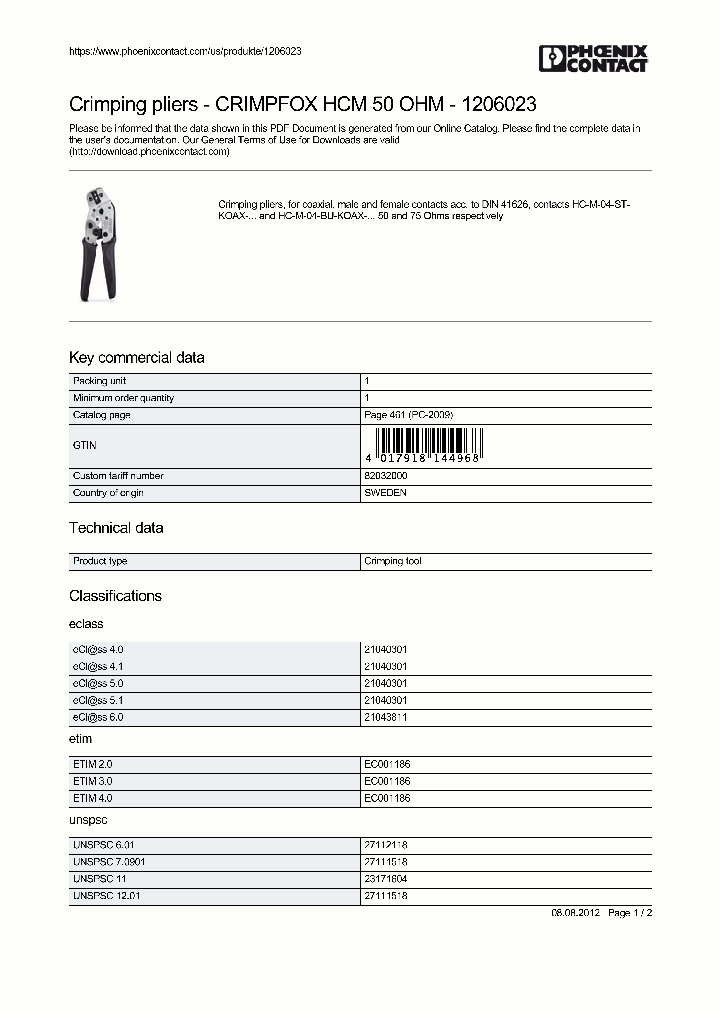 CRIMPFOX-HCM-50-OHM_8981411.PDF Datasheet