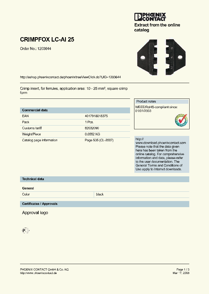 CRIMPFOX-LC-AI-25_8981412.PDF Datasheet
