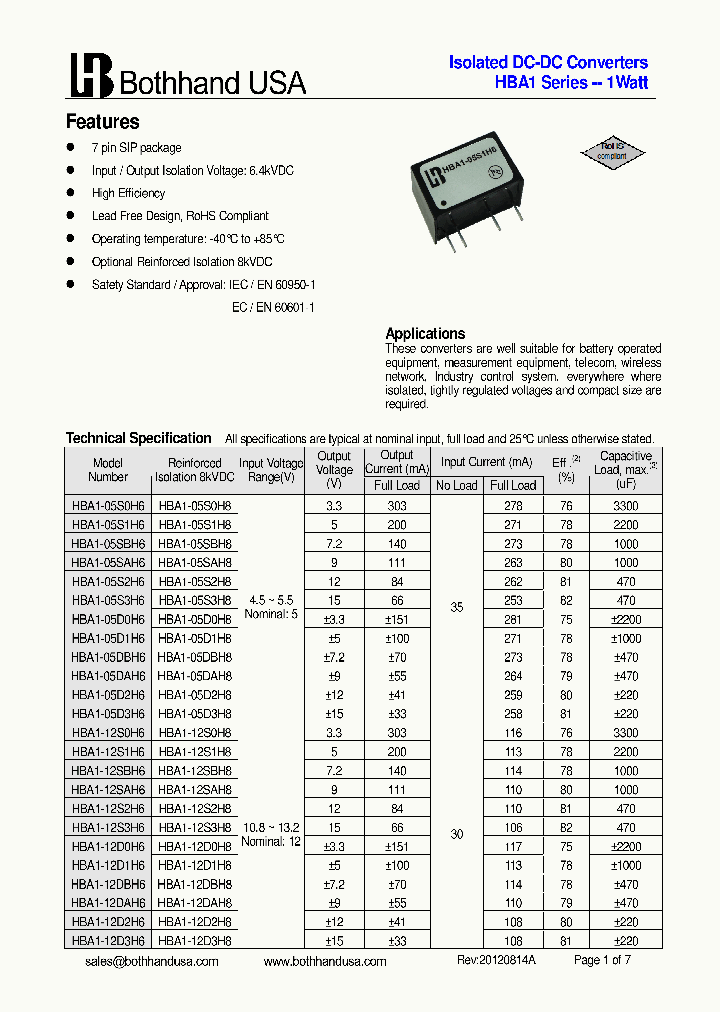HBA1-12D2H6_8981684.PDF Datasheet