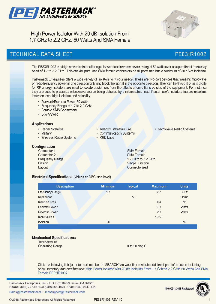 PE83IR1002_8982020.PDF Datasheet