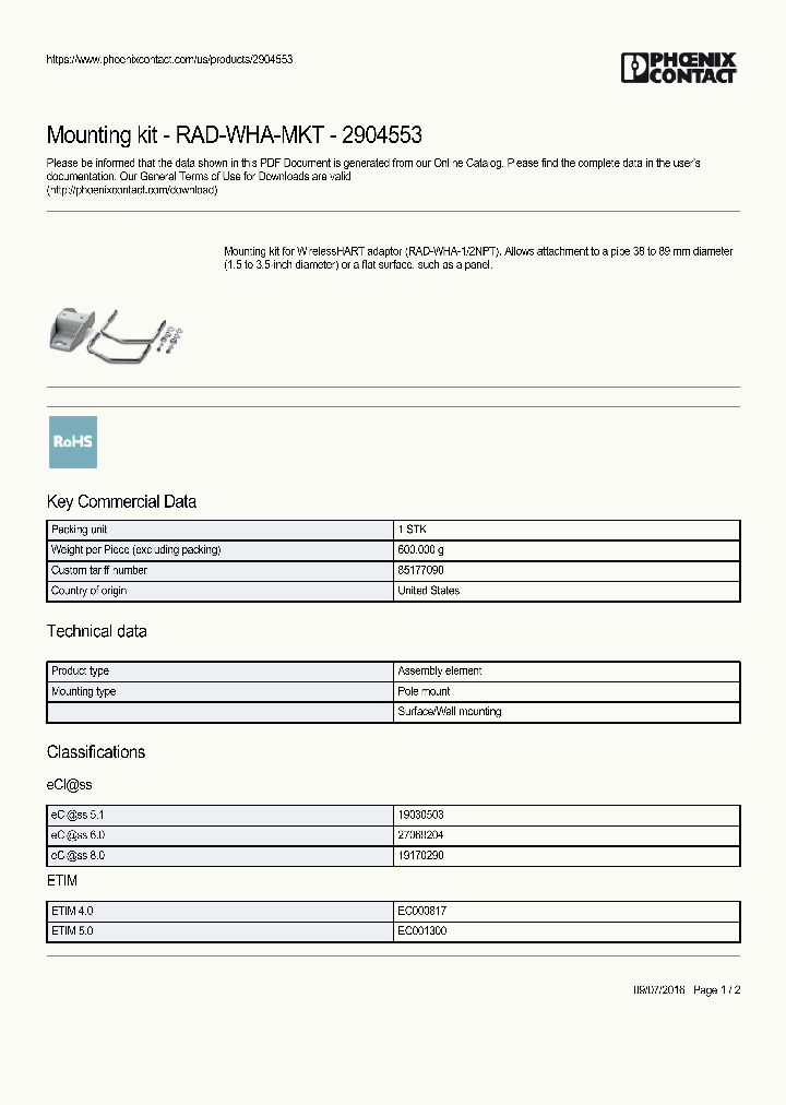 RAD-WHA-MKT_8982381.PDF Datasheet