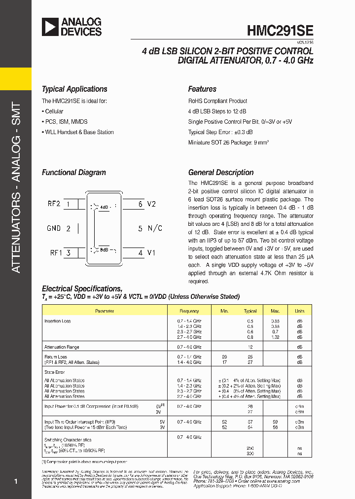 HMC291SE_8982563.PDF Datasheet