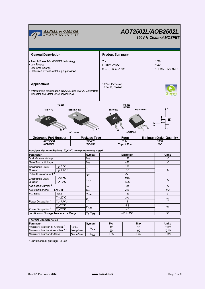 AOT2502L_8982394.PDF Datasheet