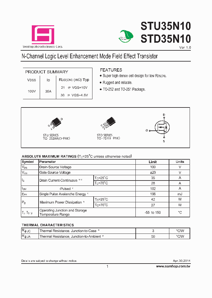 STU35N10_8982979.PDF Datasheet