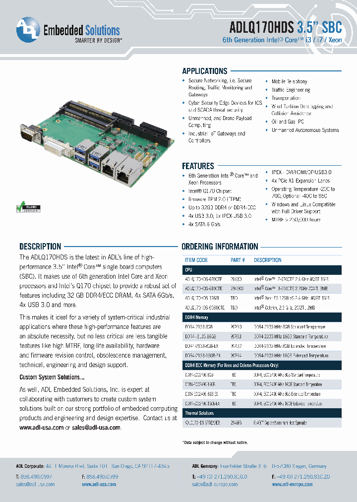 ADLQ170HDS-SPREADER_8982922.PDF Datasheet