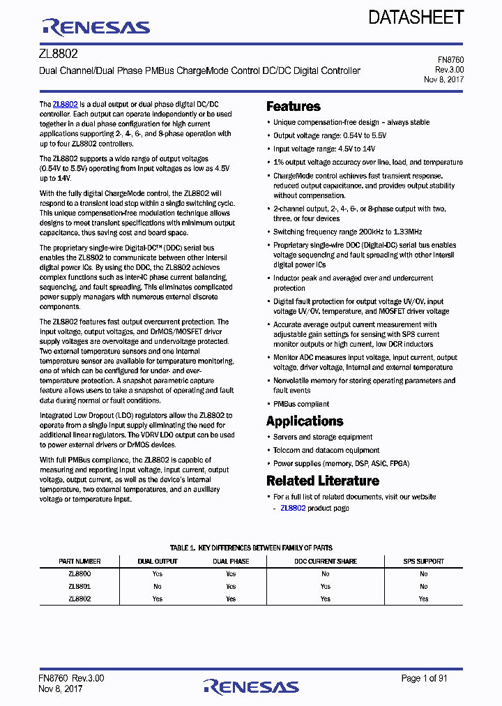 ZL8802ALAFTK_8983582.PDF Datasheet