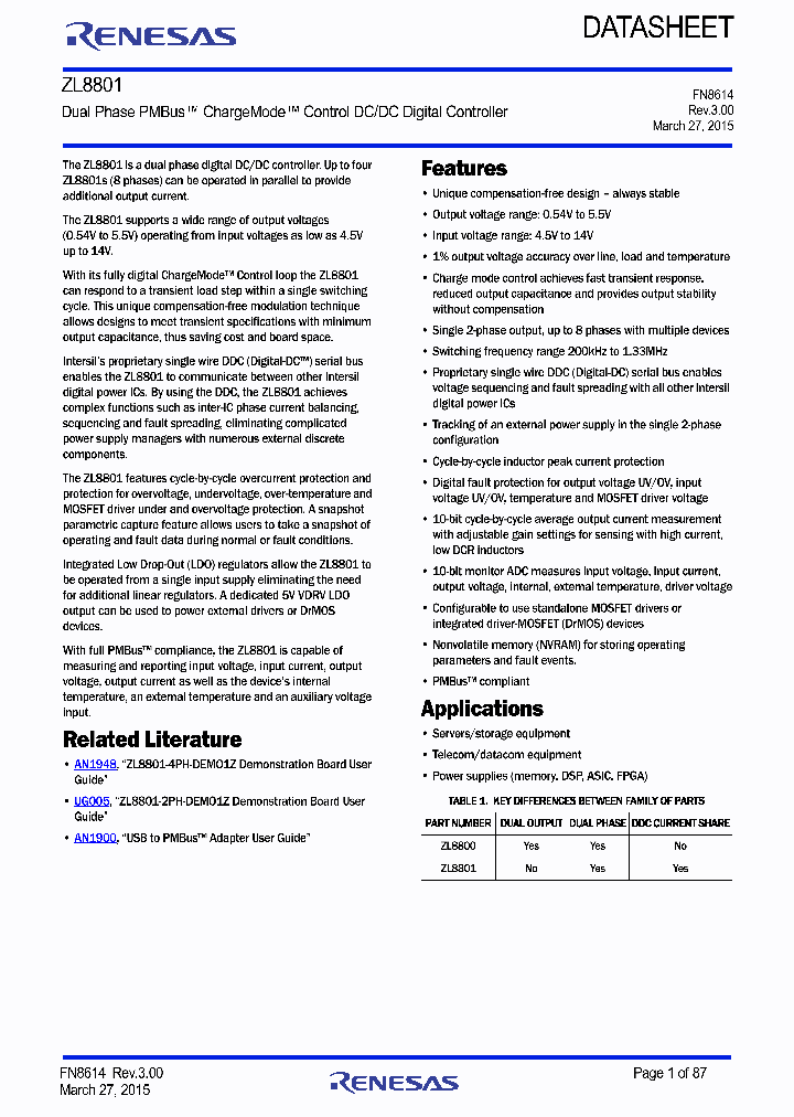 ZL8801ALAFTK_8983581.PDF Datasheet