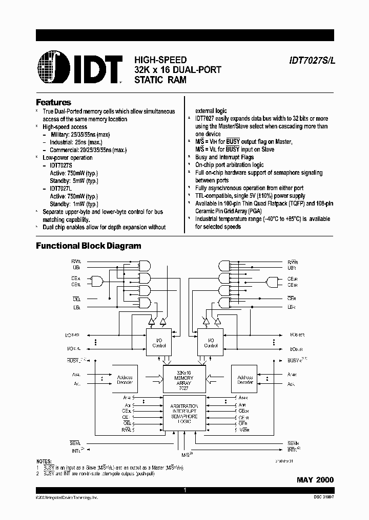 IDT7027L25G_8983642.PDF Datasheet