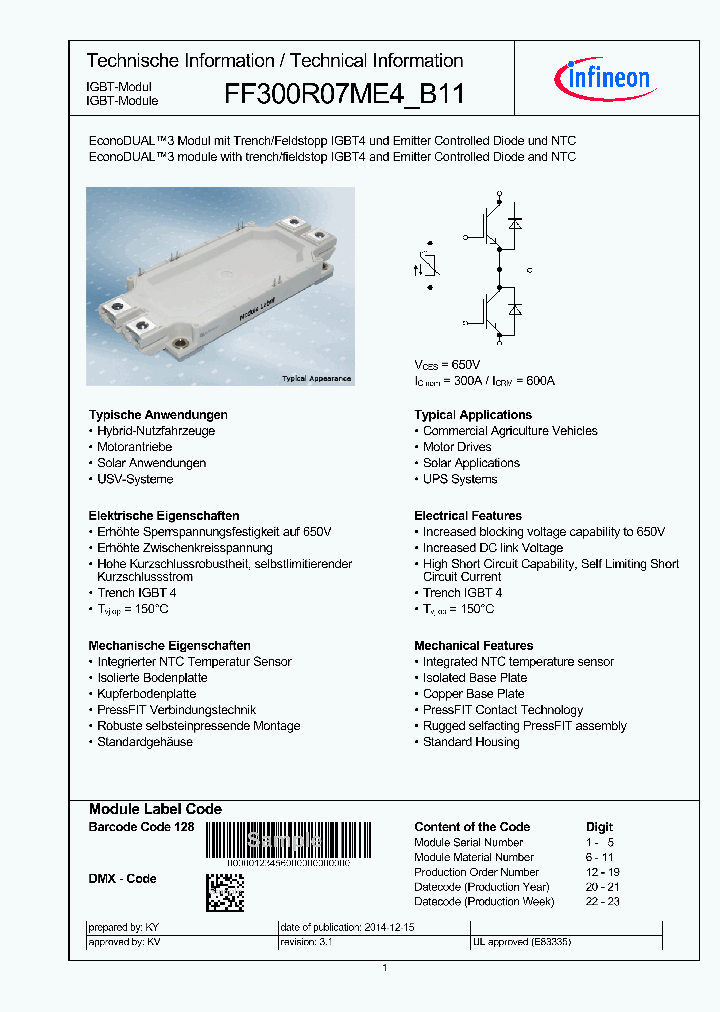 FF300R07ME4-B11_8984579.PDF Datasheet
