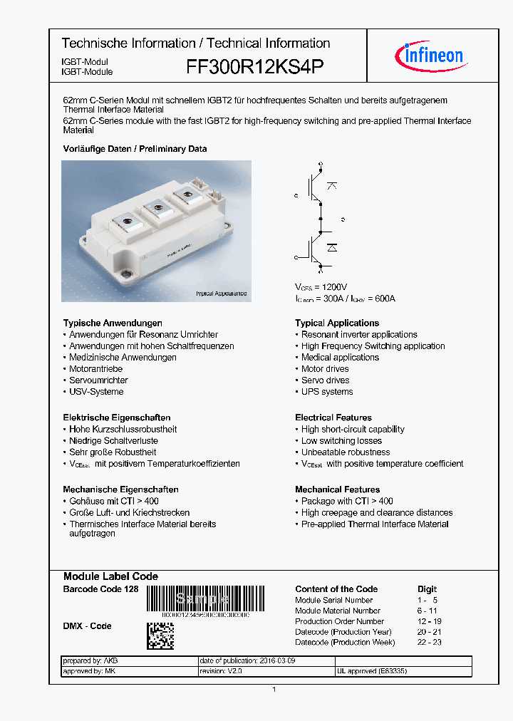 FF300R12KS4P_8984586.PDF Datasheet