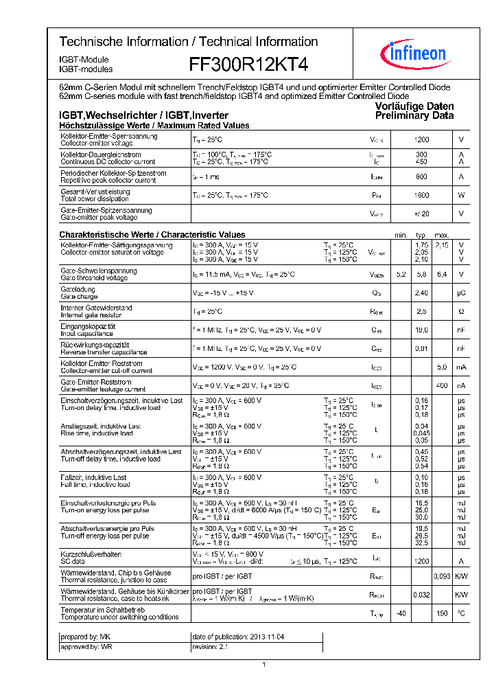 FF300R12KT4_8984593.PDF Datasheet
