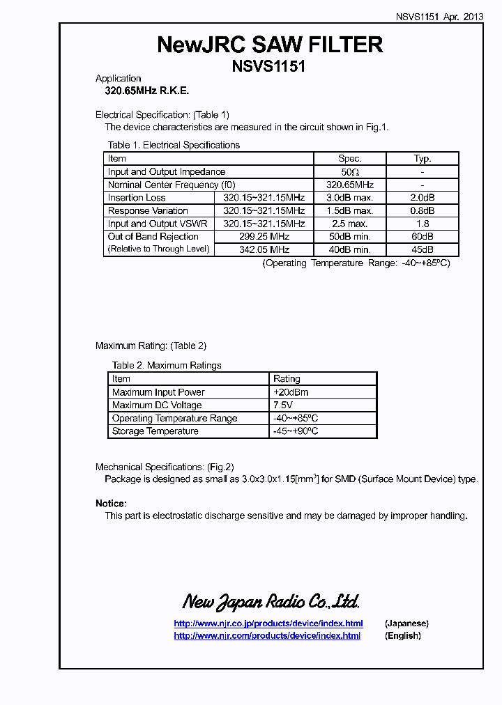 NSVS1151_8984824.PDF Datasheet