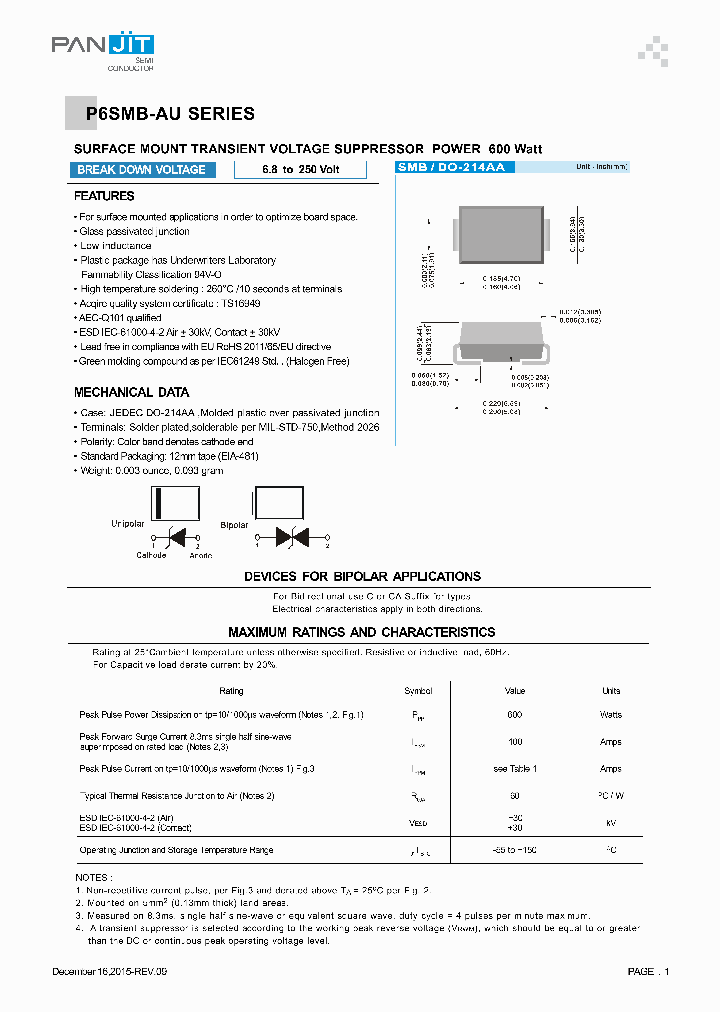 P6SMB-AU_8985009.PDF Datasheet