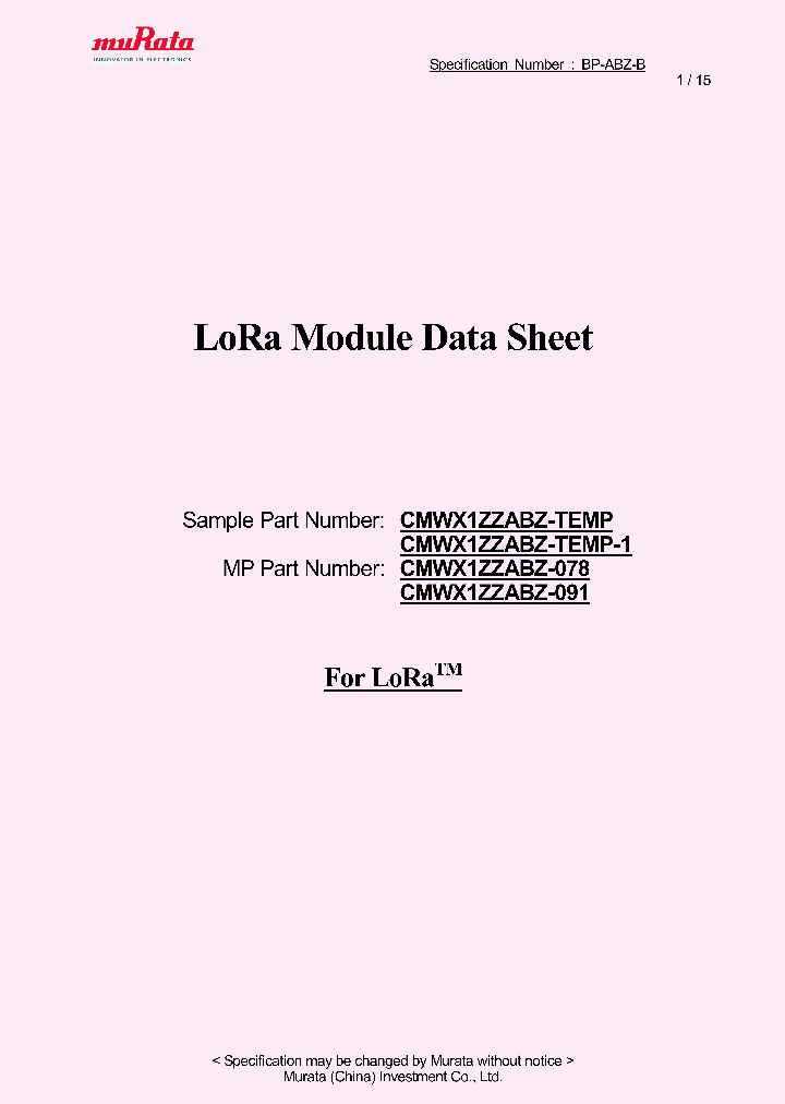 CMWX1ZZABZ-078_8984858.PDF Datasheet