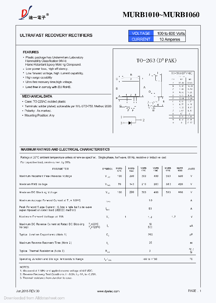 MURB1010_8985203.PDF Datasheet