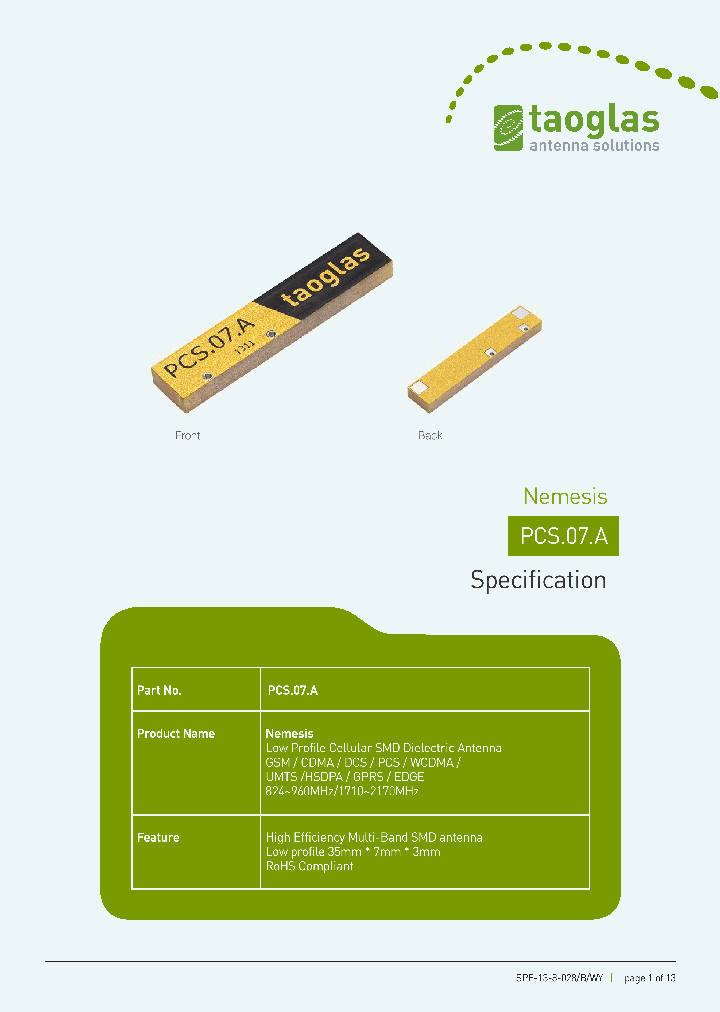 PCS07A_8985432.PDF Datasheet