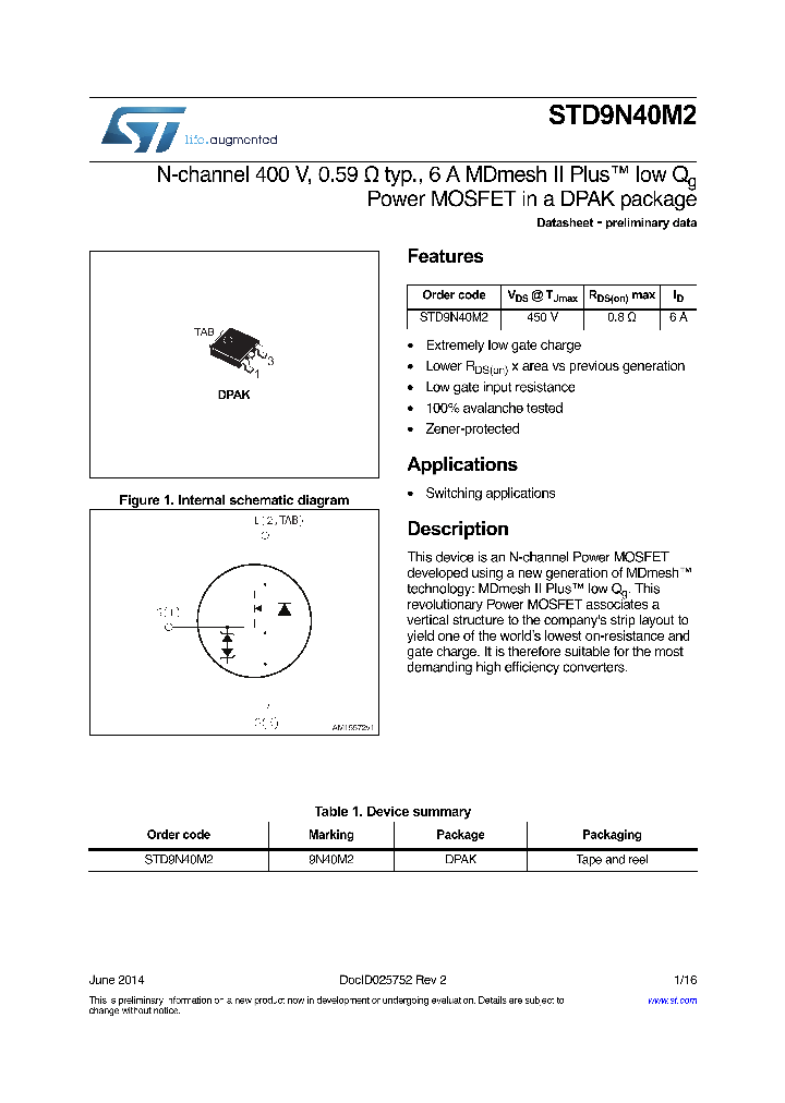 STD9N40M2_8985569.PDF Datasheet