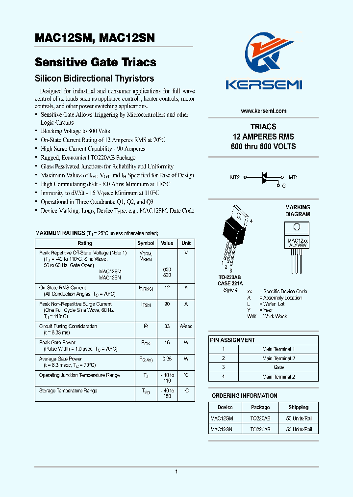 MAC12SM_8986242.PDF Datasheet