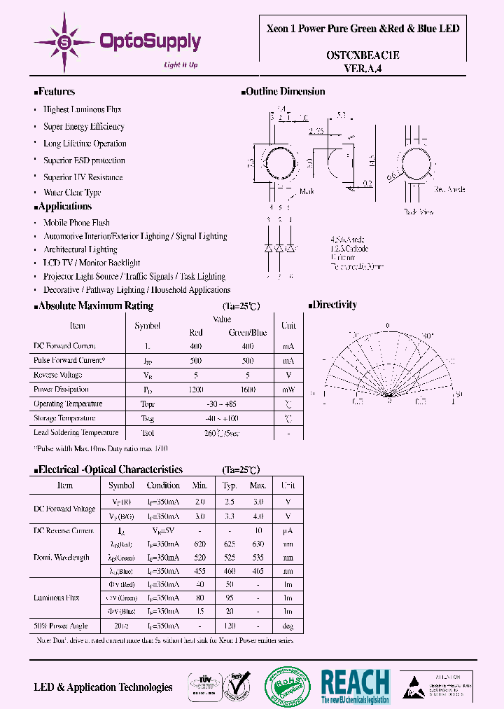 OSTCXBEAC1E-VERA4_8986529.PDF Datasheet