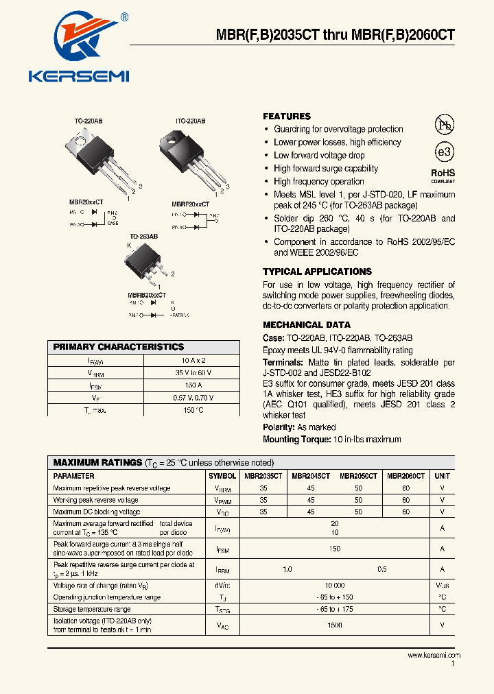 MBR2045CT-45_8986609.PDF Datasheet