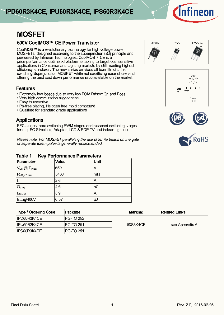 IPD60R3K4CE_8986655.PDF Datasheet
