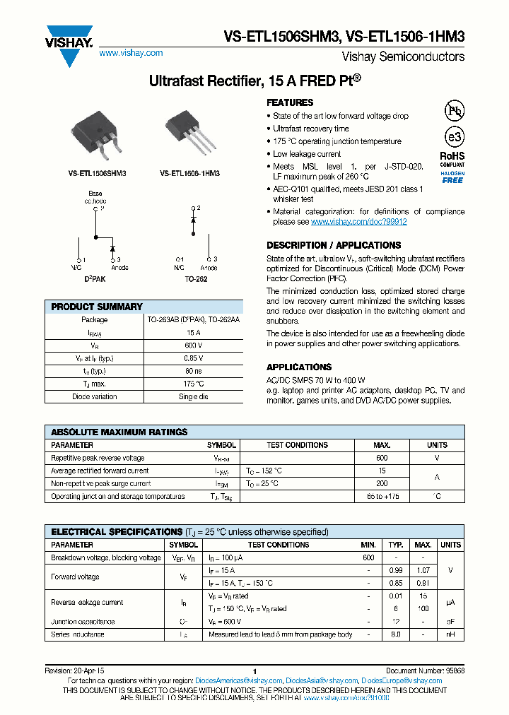 VS-ETL1506-1HM3_8986694.PDF Datasheet