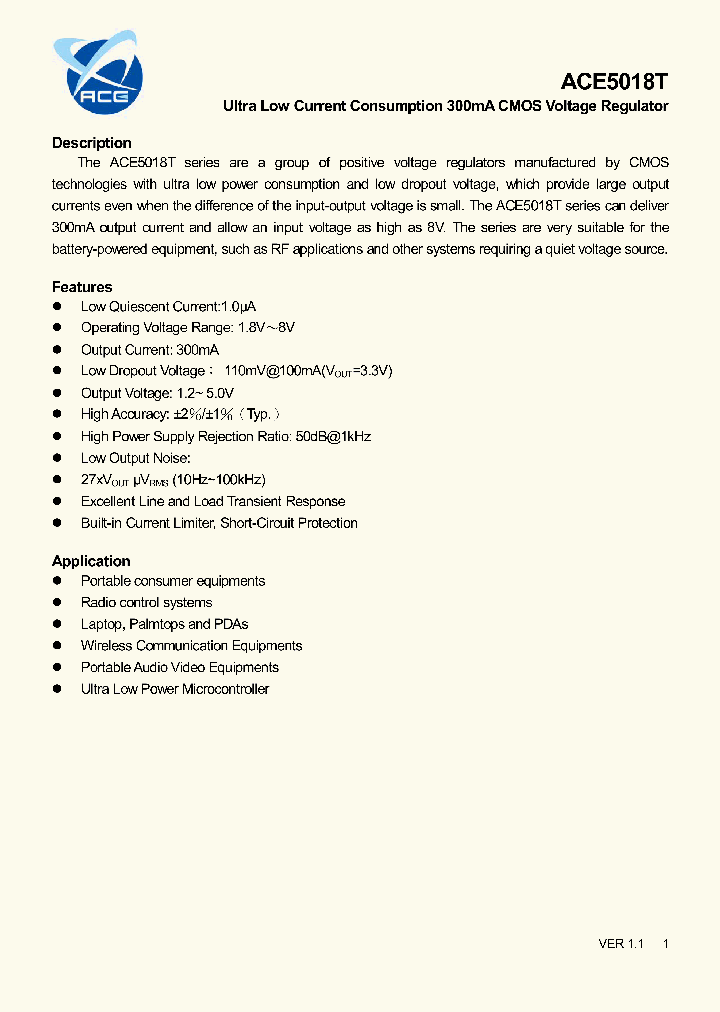 ACE5018TA12AMBH_8987028.PDF Datasheet