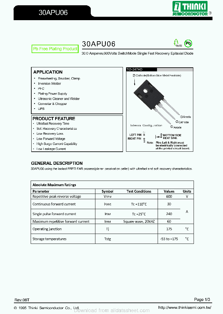 30APU06_8987025.PDF Datasheet