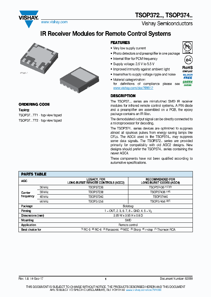 TSOP37438_8987184.PDF Datasheet