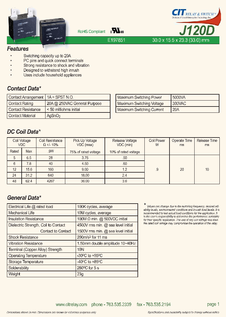 J120D1AS12VDCP_8987436.PDF Datasheet