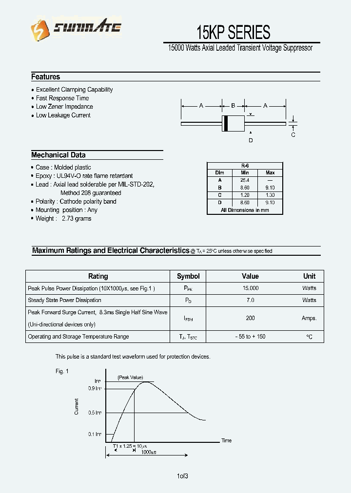 15KP40CA_8988060.PDF Datasheet