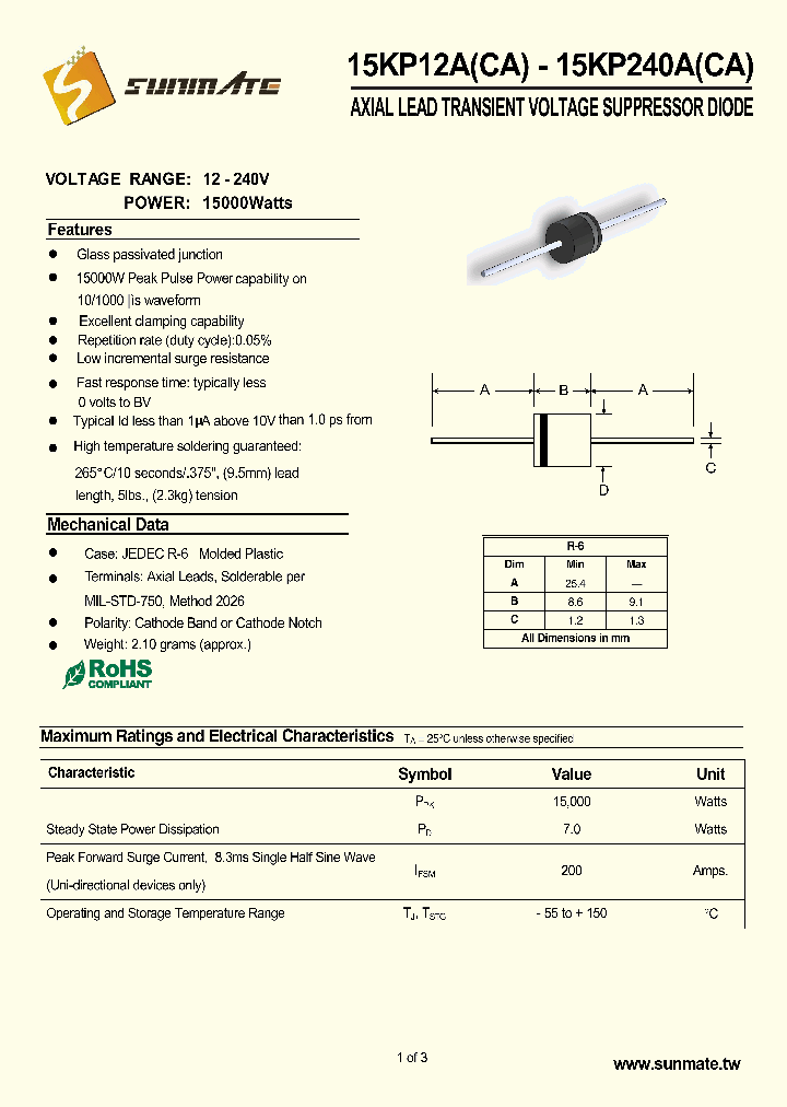 15KP40CA_8988062.PDF Datasheet