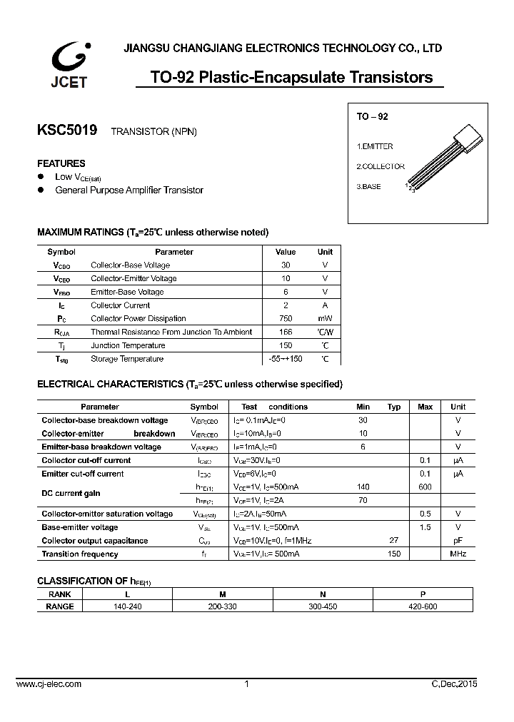 KSC5019_8988612.PDF Datasheet