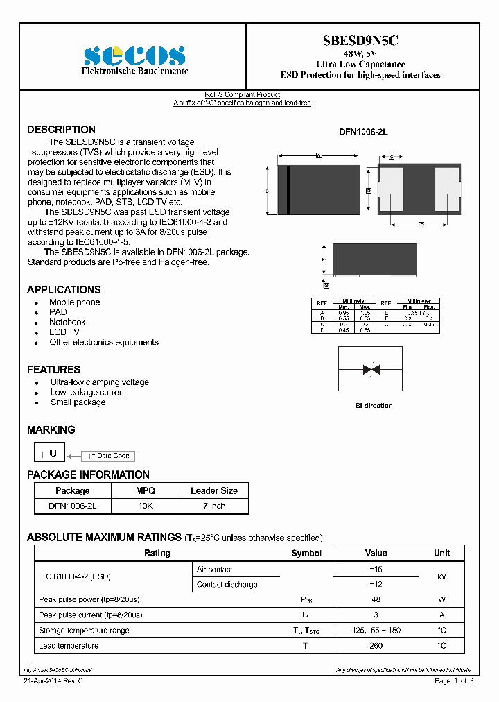 SBESD9N5C_8990287.PDF Datasheet