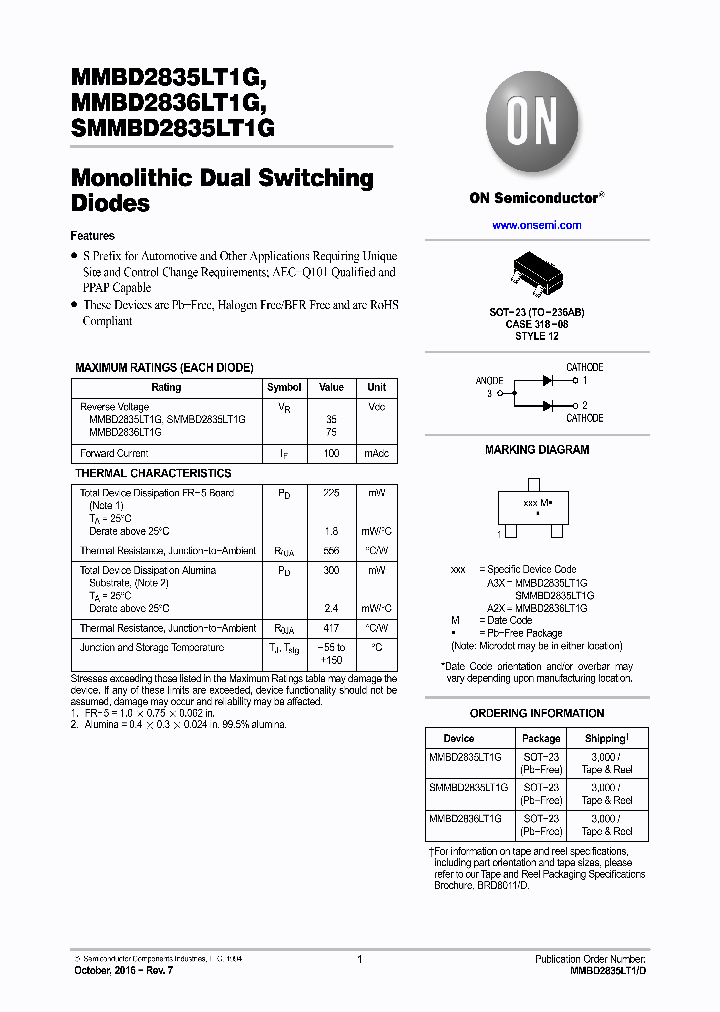 SMMBD2835LT1G_8990912.PDF Datasheet
