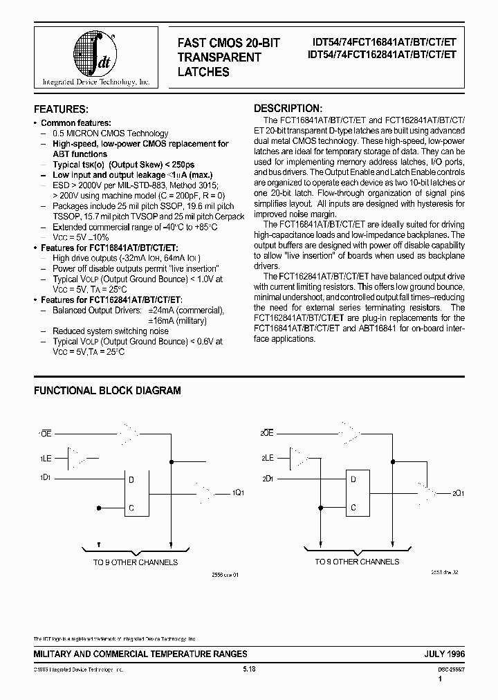 IDT54FCT162841ETPAB_8991373.PDF Datasheet