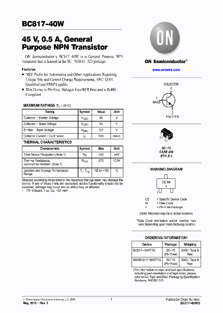 NSVBC817-40WT1G_8991567.PDF Datasheet