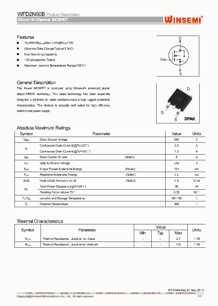 WFD2N60B_8992187.PDF Datasheet