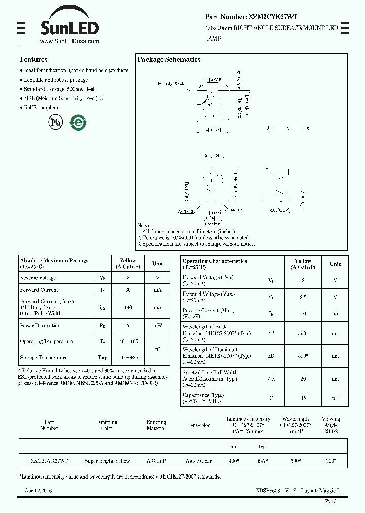 XZM2CYK67WT_8992209.PDF Datasheet