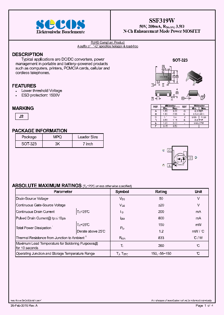 SSF319W_8993648.PDF Datasheet