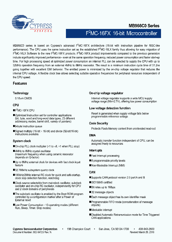 MB96F6C5ABPMC-GSE1_8993753.PDF Datasheet